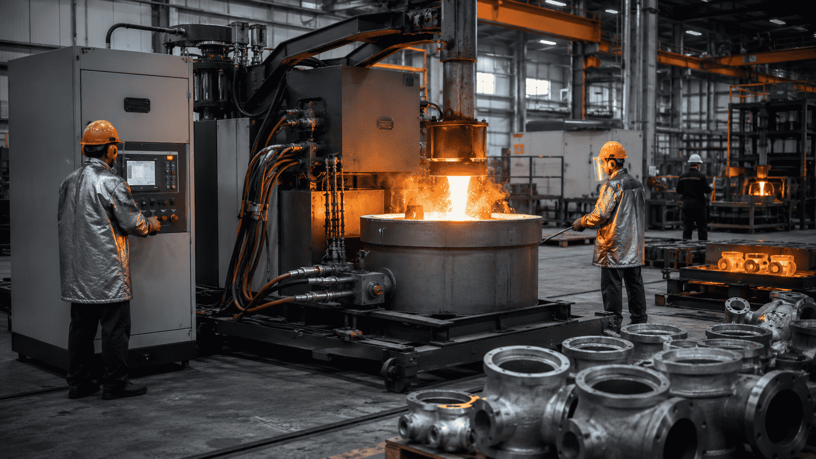 Medium-Frequency Induction Furnaces in Steel Fitting Manufacturing
